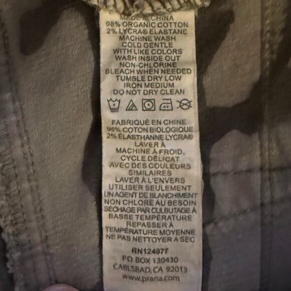 prAna Pants Women Size 4 Grey Trinity Corduroy Skinny Organic Cotton Blend - Picture 6 of 9